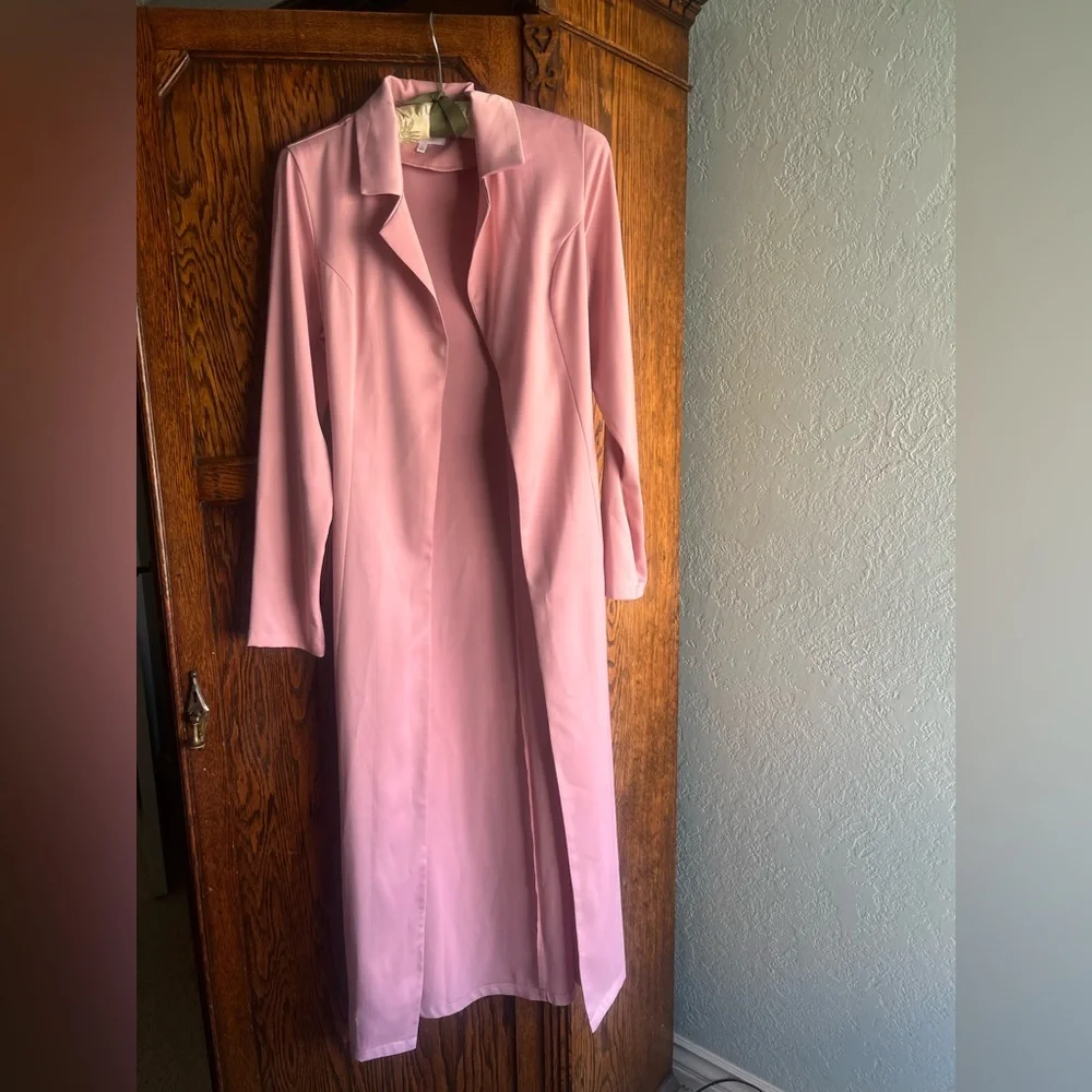 By the way duster jacket dusty rose pink small - Picture 3 of 5